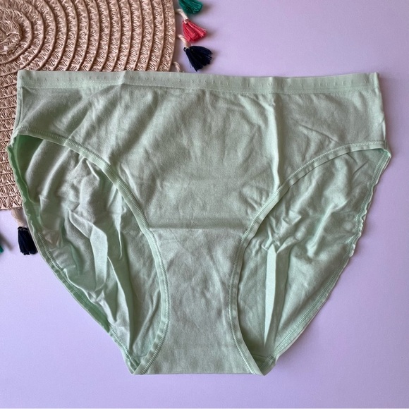 Victoria's Secret Stretch Cotton High-Leg Brief Panty Pretty Mint Large NEW - Picture 1 of 6